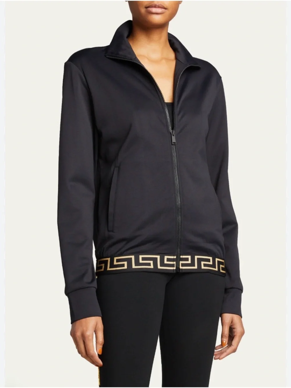 Versace Greca Border Track Black Jacket - Picture 1 of 12